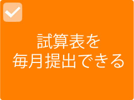 試算表を毎月提出できる