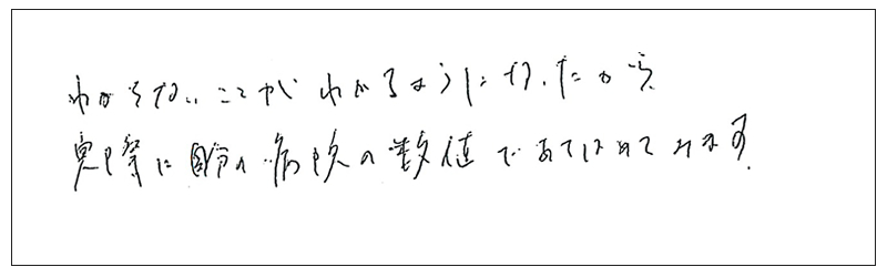 わからないことが分かるようになった